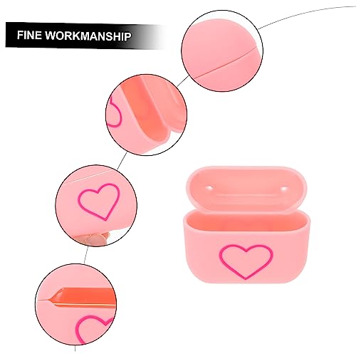 UKCOCO 2 Unidades Proteção Airpods3 Caso De Fone De Ouvido De Coração Capa De Proteção De Caixa De F