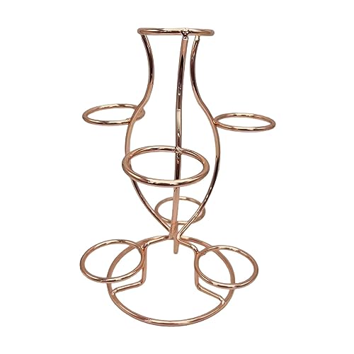 DYNWAVE Crystal Ball Display Stand with Seven Balls Craft Spheres Metal Holder for Bedroom Office Home Desktop Sphere