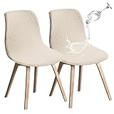 Dimensioni universali: un'altezza di sostegno sedia: estensibile da 30-34cm. Larghezza del sostegno della sedia: estensibile di 33-40 cm. Lunghezza del sedile della sedia: estensibile di 40-46 cm. Larghezza del sedile: estensibile di 45-52 cm. Anche se alcune sedie hanno una forma irregolare, le coprisedie con schienale sono cos矛 elastiche che si adattano perfettamente a loro senza pieghe. Nota: Misura le dimensioni dei tuoi mobili prima di effettuare l'ordine.