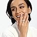 MDFUN Three-in-One ring set Square Halo Wedding Band Set Engagement Ring 18K White Gold Plated Cubic Zirconia Promise ring Eternity Ring for Women