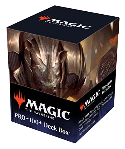 Image of Ultra Pro - Magic: The Gathering - Streets of New Capenna 100+ Deck Box (E) - Protect Your Collectible Trading Cards, Gaming Cards, and Sports Cards In a Safe, Secure Card Deck Box