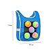 Dodgeball Set with 5 Sticky Balls and Vest for Outdoor Fun, Blue Adults