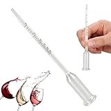 Vinometer für Wein, Alkoholmessgerät für Wein Glas Vinometer 0 Bis 25 Alkoholmeter Alkoholgehalt Alkoholprozent, Alkoholmessgerät Ideal für Hobbybrauer und Weinliebhaber