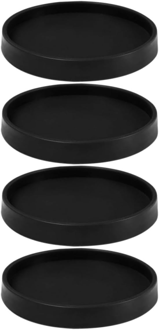 4pcs Rubber Furniture Foot Pads Non-Slip Chair Leg Covers Furniture Coasters Black 2.5inch for Sofa Table Chair Legs Floor Protector
