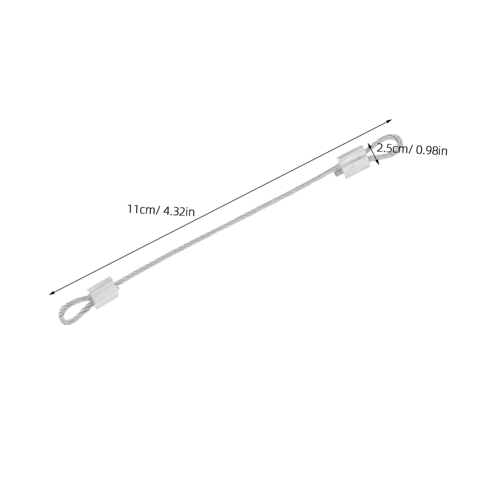 Uonlytech 4Pcs Safety Cable Lock with Coated Wire for Ceiling Fan Accessories Enhanced Stability Security Lanyard Easy Installation for Stage Lighting Locking