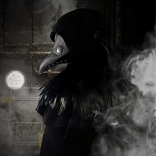 Plague Doctor Mask Set, Bird Masker Pest Doctor Costume 3 in 1 Enge Masker, Cosplay-rekwisieten, PU Lederen Materiaal… - Image 6