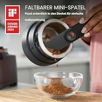 Kenwood Duo Prep 2-in-1 CHP80.000SI Multi-Zerkleinerer & Mahler, Quadblade-Klingen, Hochgeschwindigkeits-Mahlwerk, kompakt, Pulsfunktion, Rutschfest, 500-ml-Behälter , Spülmaschinenfest, 800W, Silber – Ansicht 9