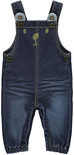 Name It NBMROMEO DNMBAJAKE - Salopette da Bambino Denim Blu Jeans Scuro 74^9-12 Mesi