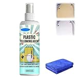 Heavy Duty Yellow Stain Remover, 100 ml Yellowing Remover Fast Acting - With a Cleaning Cloth, for Air Conditioner Toilet Seat Home Appliances Plastic Surface Cleaner (1PC)