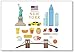 Imán para nevera de New York Landmarks Objects, Travel and Tourist Attraction
