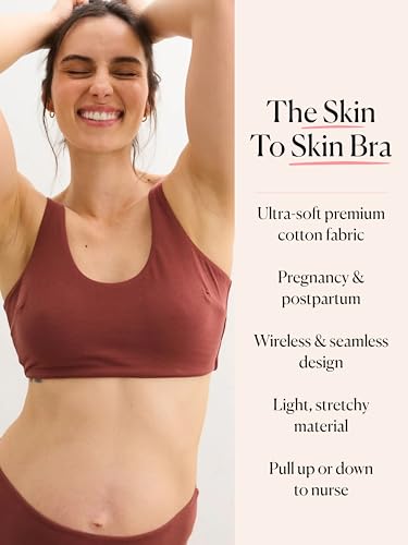 Image of HATCH The Skin to Skin Maternity Bra, Wireless, Soft & Stretchy Design for Pregnancy & Breastfeeding, Premium Cotton