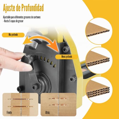 Miniatura 5 de Hb3518 Grapadora Manual Para Cerrar Cajas De Cartón Con Extractor De Grapas, Calibre 16, Corona De 34.7mm, Máquina De Grapar Cajas De Cartón Para Plegado
