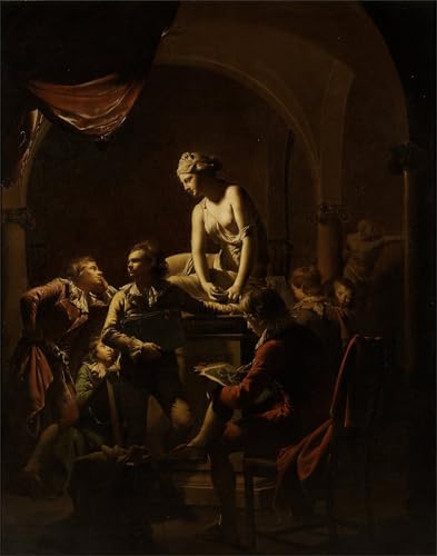 Académie par Wright of Derby Tableaux Toile Déco Murale 60x90cm