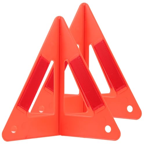 SOIMISS 2 juegos Triángulos de Emergencia Reflectantes para Carros Herramienta de Advertencia de Seguridad Vial para Asistencia Carretera