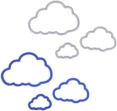 3Pcs/ Pack Cloud Metal Cutting Dies Kscraft Steel Dies for Scrapbooking and Card Making Christmas Kids Dies