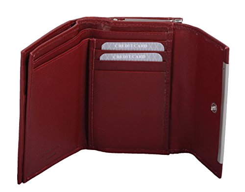 AVANCO Borsellino da donna a scatto, Vera Pelle