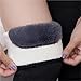 Snacko 1 Pair Winter Faux Lamb Velvet Knee Pads - Thicken Furry Leg Warmers For Thermal Support(B 55cm)