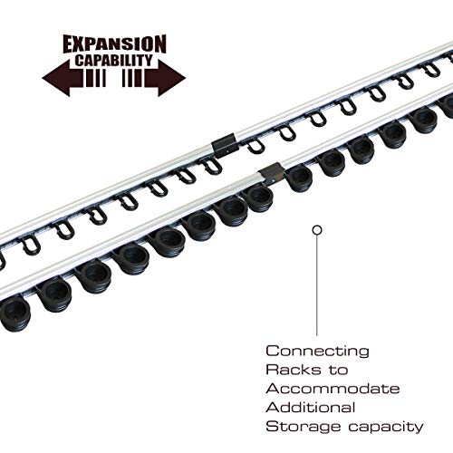 Rush Creek Creations All Weather Fishing Rod Storage Wall, Ceiling, Or Garage Rack, Aluminum 10 Rod #TOP5