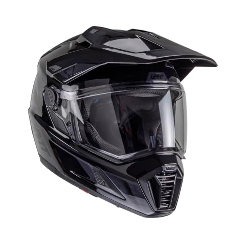 Leatt 8.5 ADV Composite Helmet Kit with Free 4.5 Goggles & Helmet Bag | 360 Turbine Technology | 4-Way Rider Setup with Photochromic Lens | X-Large, Stealth