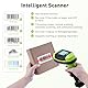 JRHC Barcode Scanner Wireless, 1D CCD automatischer Barcode Scanner mit Display Screen, wiederaufladbarer Handheld Barcode Leser mit 2.4G Empfänger USB verdrahteter Stecker und Spiel