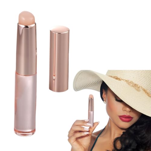 OHREN 2 uds Cepillo de Labios de Silicona, Aplicador de Máscara con Tapa, Pincel de Maquillaje Multifuncional para Lápices Labiales, Brillo de Labios, Bálsamo Labial, Corrector y Arte de Uñas
