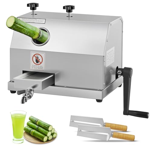 FOHERE Commercial Sugarcane Juicer with Stainless Steel Rollers