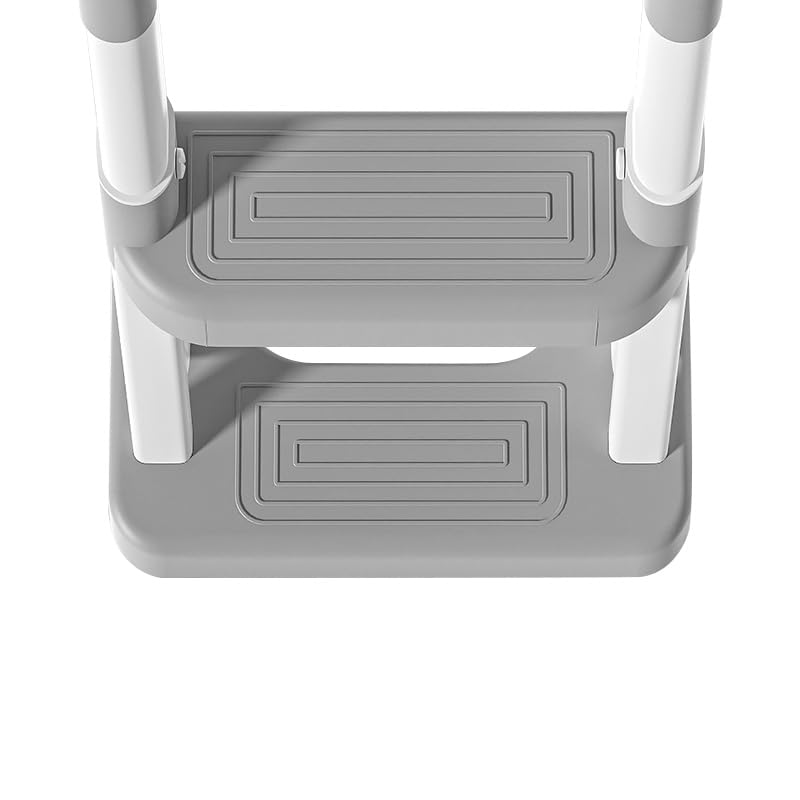 Toilettensitz für Kinder, WC-Sitz mit Reduzierer, Spritzer, geeignet in V-Form, U-Form, Toilettenadapter für Kinder, faltbar, PVC (grau)