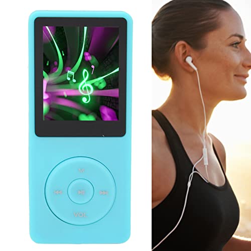 Lettore MP3, 30 Ore di Riproduzione Lettore MP3 MP4 Memoria da 8 GB 64 GB Espandibile, Lettore Musicale Portatile con qualità Senza Perdita, per Lettore Musicale Sportivo (BLUE)