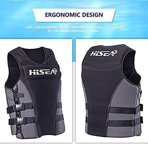 amuzer Colete salva-vidas, colete salva-vidas flutuante de neoprene para adulto, jaqueta de auxílio