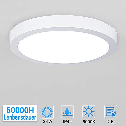 Preisvergleich Produktbild Deckenleuchte 24W, LED Panel Einbauleuchte, Kaltweiß Downlight, Deckenlampe Rund für Wohnzimmer, Schlafzimmer, Kinderzimmer, Küche, Flur