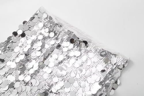 RanRui Sequin Mini Skirt for Women - High Waist, Satin2