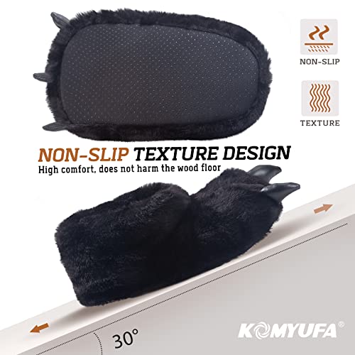 Animal Paw Slippers Plush Warm Home Closed Back Shoes Fluffy Funny Furry Claw for Kids Boys Girls Adults Women Cosplay Holiday Indoor Winter4