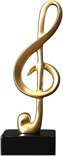 Miniatura 10 de Music Note Decor Gifts Musical Figurine Modern Statue Sculpture Table Centerpiece Crafts Gold Home Arts, Piano Note Sculpture Home Arts. (A Style)