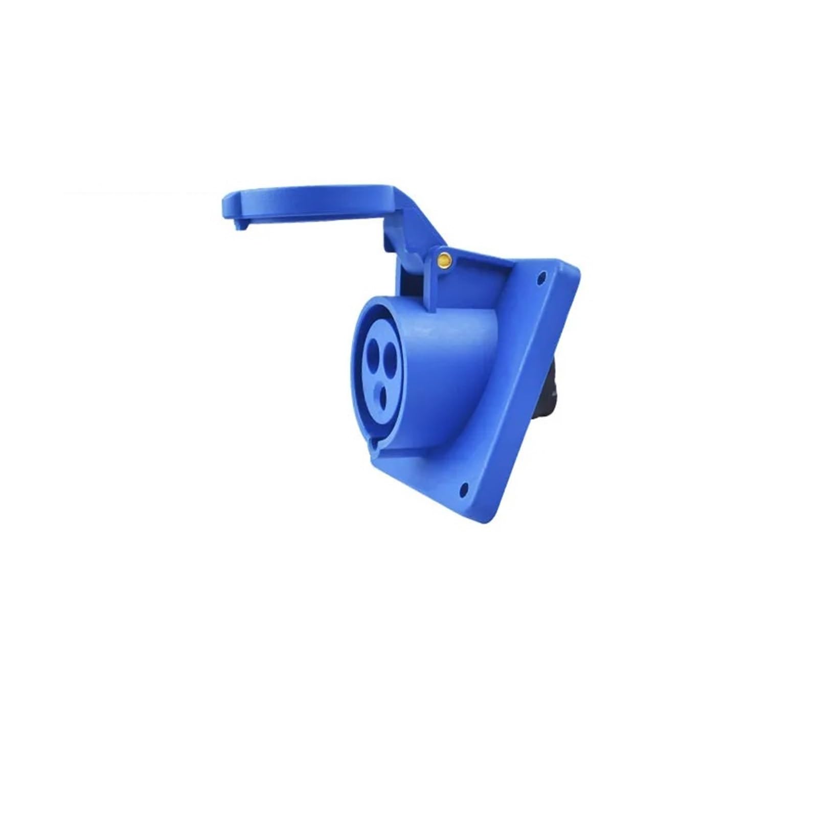 MUYTQAERG IP44 Industrial Plug and Socket 16A/32A 3P 4P 5P Waterproof and Explosion-Proof Coupler Panel Wall-Mounted(32a-inward Tilt Socket)