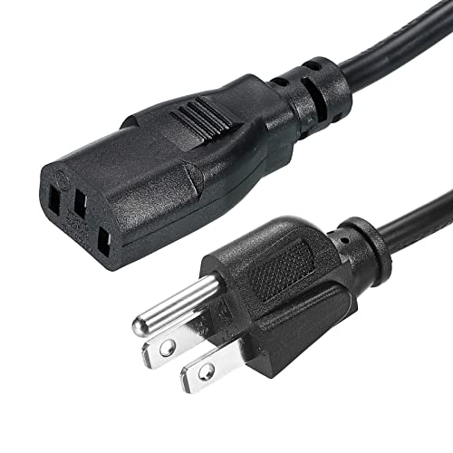AC �d���R�[�h 3�v�����O 1M 18 AWG �v���O AC �P�[�u�� NEMA 5-15P �] C13 ���X �m�[�g�p�\�R�� �d�q�@�� �e���r �p�\�R�� �v�����^�[ ���W�I ���j�^�[�p
