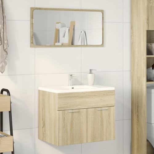 Armario de lavabo para baños pequeños: mueble compacto de 60 cm en madera de ingeniería 4