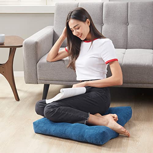 image for Degrees of Comfort Meditation Floor Pillow Set of 2, Square Large Pill