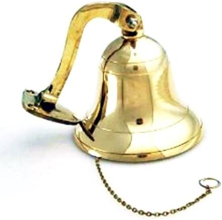 4" Brass Ship Bell - Polished Nautical Decoration by RedSkyTrader