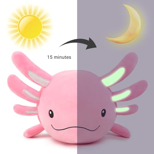 Niuniu Daddy Axolotl Stuffed Animals with Babies Inside, Mommy Toy for Kids