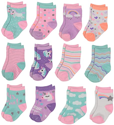 Image of Rising Star Baby Socks - Boys & Girls, Newborn to 24 Months, Ankle Crew & Crew Socks
