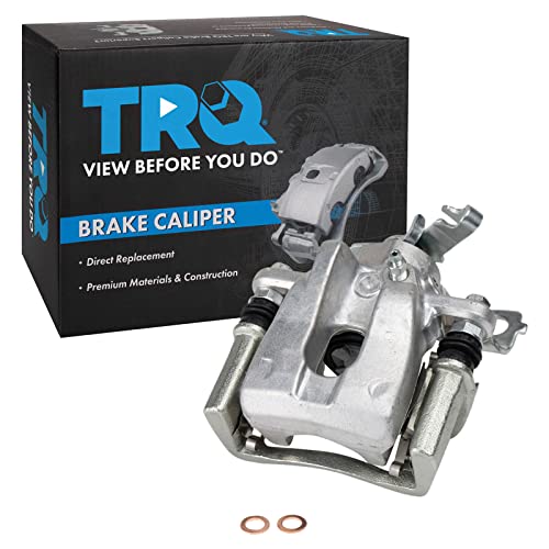 Image of TRQ Rear Left Brake Caliper w /Bracket Drivers Side