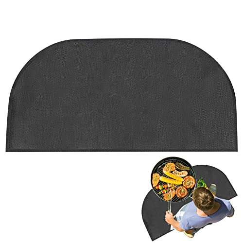 Tappetino ignifugo per camino, a doppio strato in fibra di vetro, impermeabile, resistente al calore, protezione dalle scintille, per cucina, camino, ufficio, campeggio, barbecue di sicurezza