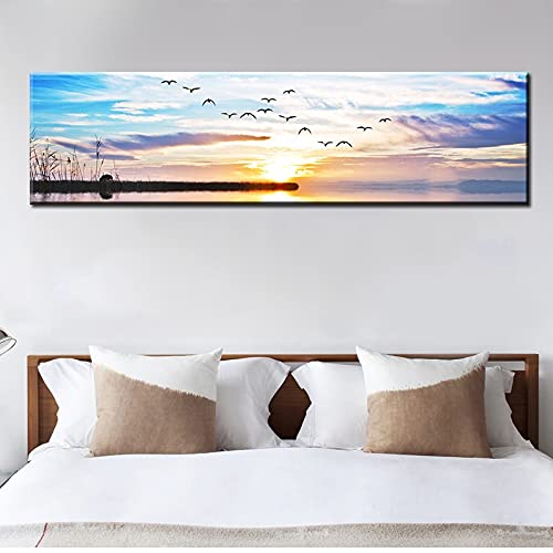 Kit Diamant Painting grand format oiseaux point de croix mosaïque 80x180