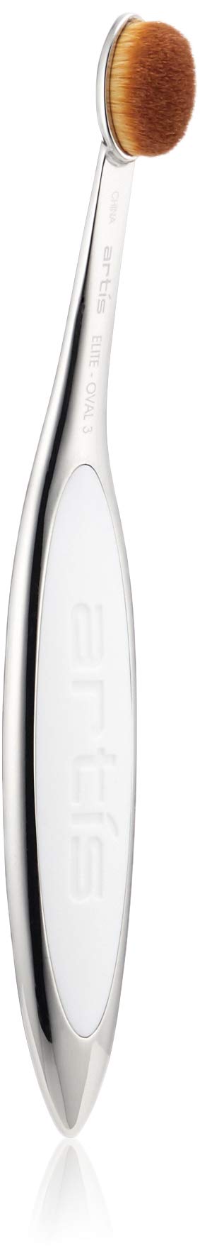 Artis Elite Oval 3 Brush Oval Makeup Brush Luxury Synthetic Cosmefibre Brus Ideal For Eye Cream, Concealer, Highlight Use With Liquids, Powders, and Creams Creates Airbrush Finish