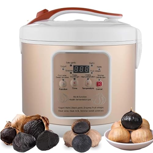 Black Garlic Fermenter,6L Automatic ligent Control Garlic Fermenter Natto, Yogurt, Kimchi, Wine Fermenter Machine with Inner Pot and Garlic Shelf,Time Temperature Control