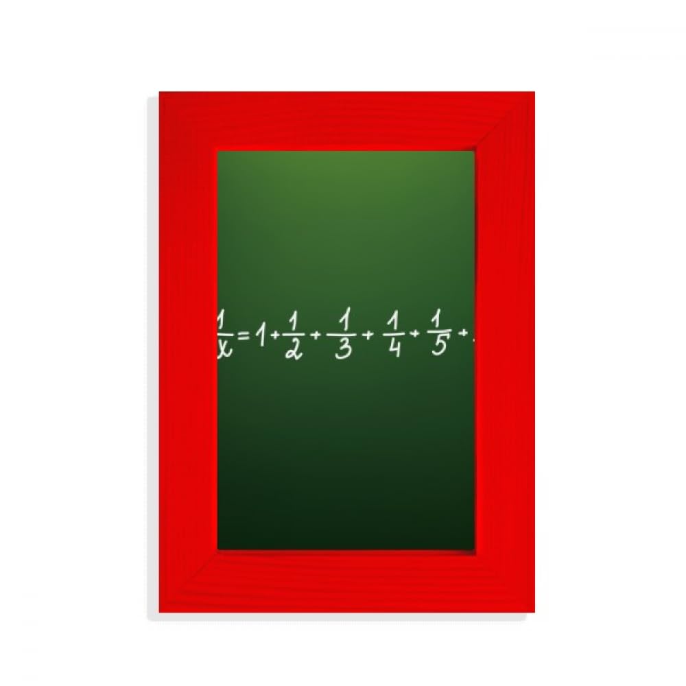 Math Knowledge Formula cadre photo art déco rouge déco murale scientifique