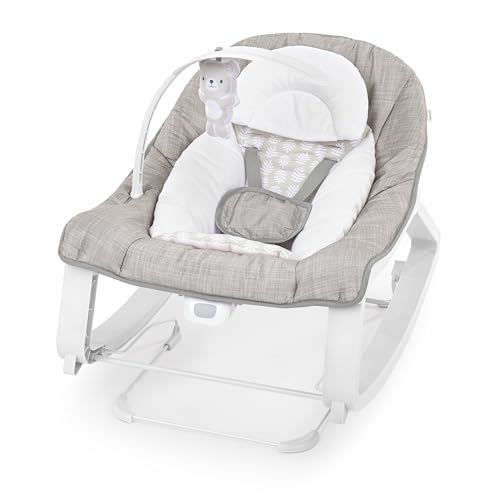 Keep Cozy 3-in-1 Sdraietta Vibrante per Bambini e Dondolo da Neonato a Bimbo con Vibrazioni e Barra Giocattolo 0-30 Mesi Fino a 18 kg - Orso Linden