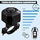 Motorrad Alarmanlage, Anti-Diebstahl Fahrrad Alarm 110dB Laute Vibration Sensing Wireless Anti-Diebstahl Fahrzeug Sicherheits Alarm System mit Fernbedienung für Fahrrad, Motorrad, Roller, Auto (01)