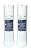 Whirlpool WHEERF Replacement Water Filter Cartridges (Pack of 2) and EcoPure ECOROM Reverse Osmosis Under Sink Replacement Water Membrane | NSF Certified | Fits Ecop30 System | 1-3-Year Filter Life, 0.9, White