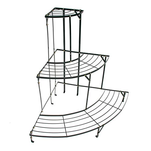 DEMA Pflanzentreppe Eck 60x60x75 cm – Pflanztreppe, Blumentreppe,...
